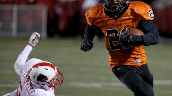 Osseo's Damario Armstrong helped the Orioles to the Prep Bowl