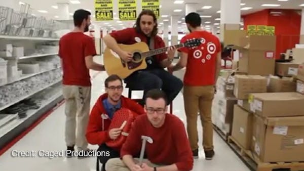 Target employees sing 'Closing Time'