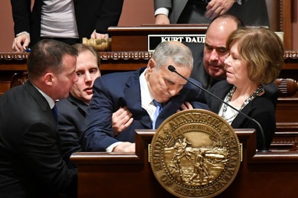 Gov. Mark Dayton collapses during State of State speech