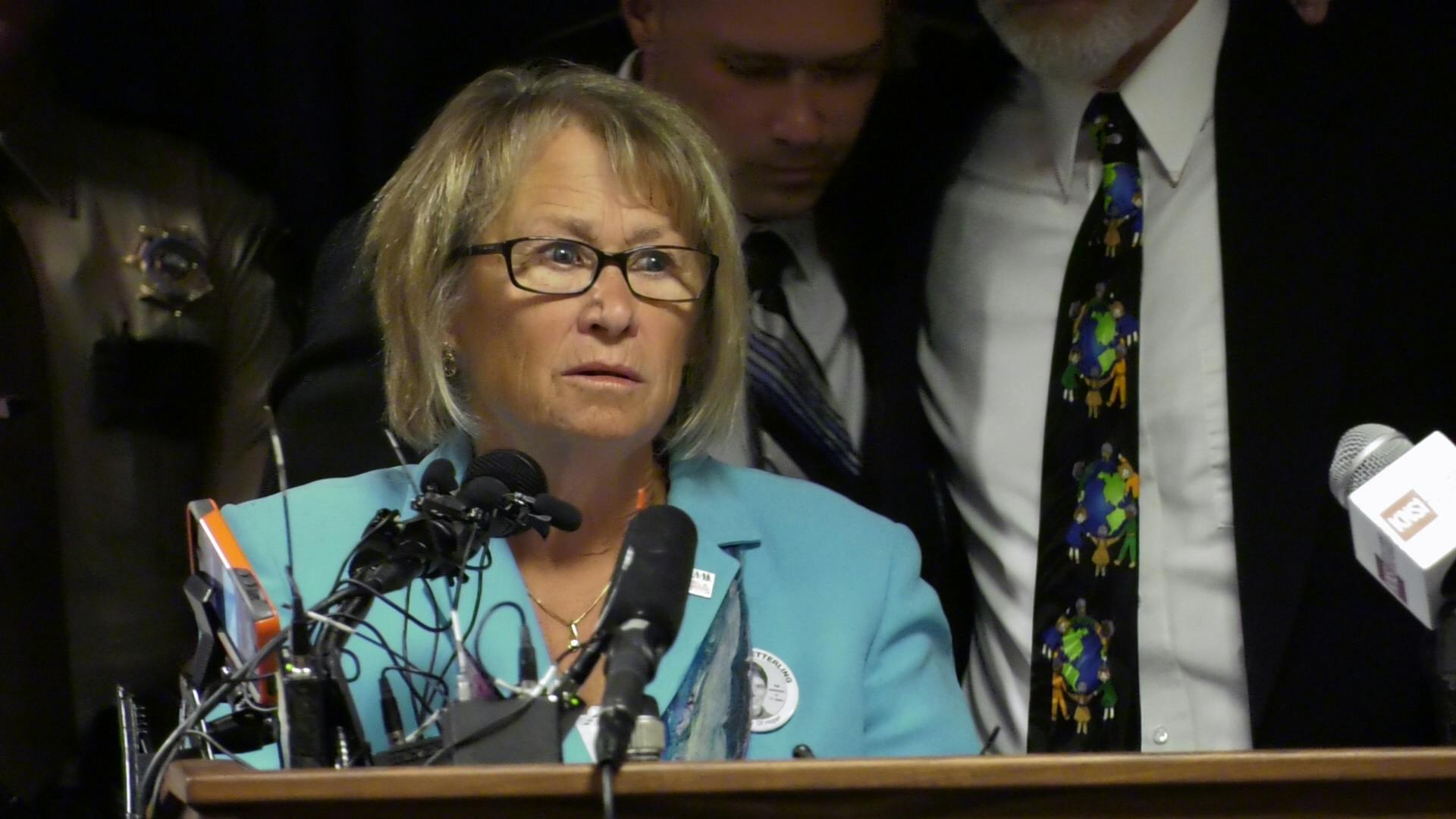 Shortly after learning about her son Jacob's last moments, Patty Wetterling spoke to the media