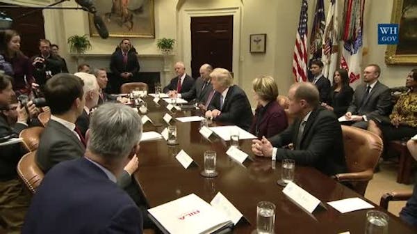 Trump name-checks 'Tar-zhay' in meeting with Target, Best Buy CEOs