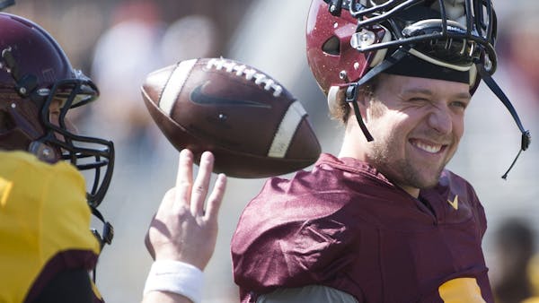 Gophers QB Mitch Leidner on spring game