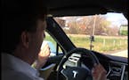 Garofalo shows off self-driving technology in new Tesla