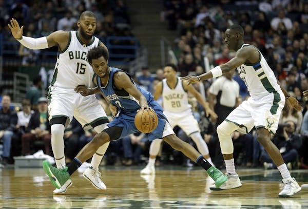 Wolves lose 102-95 to talented, young Bucks