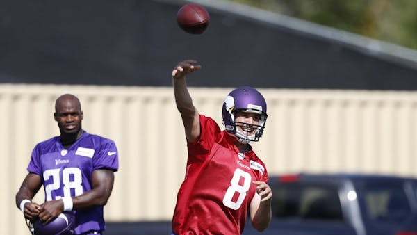 Vikings notes: Peterson suggested QBs, then Bradford was available
