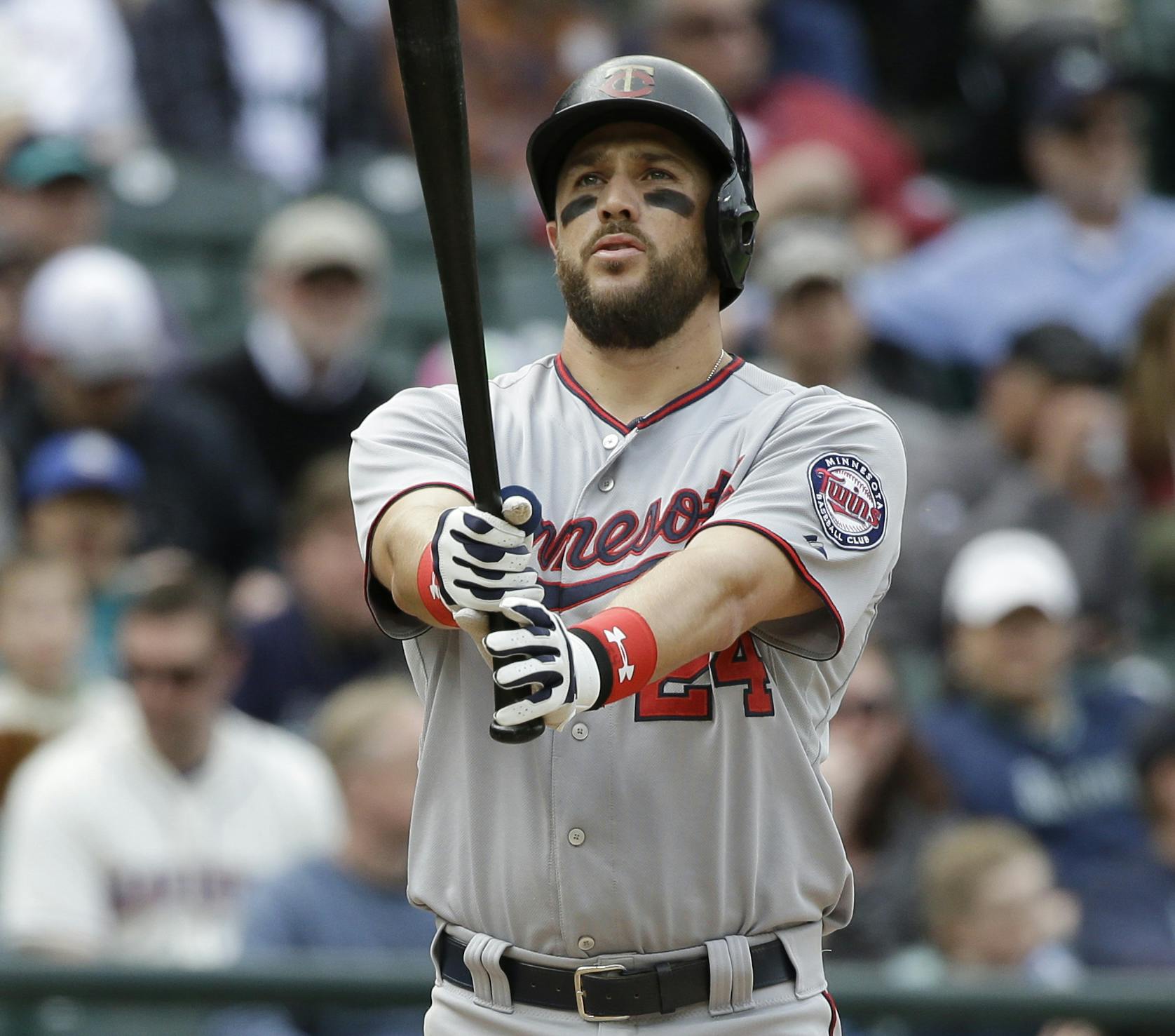 Twins third baseman Trevor Plouffe says former Twin Josh Willingham, visiting Target Field this weekend, asked him to hit a homer Saturday, and he delivered.