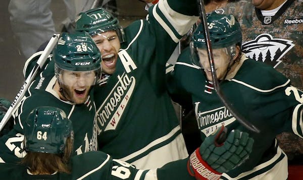 Wild breaks through, shuts out Blues in Game 3