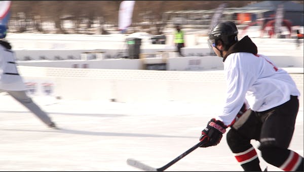 The U.S. Pond Hockey Championships kicks off its second day in Minneapolis