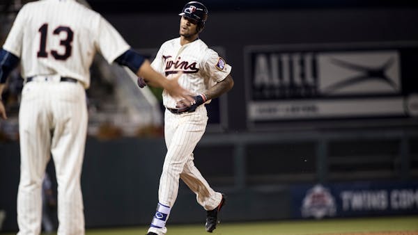 Dozier homerless but Buxton's speed, bat leads to Twins win
