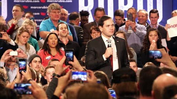 Rubio rallies Minnesota support in Minneapolis as GOP race narrows