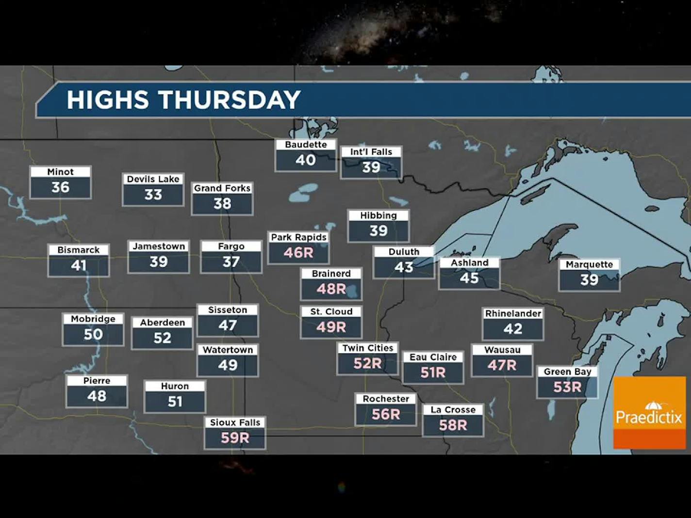 April-like Thursday gives way to a reality check next week - Saturday slush on the way