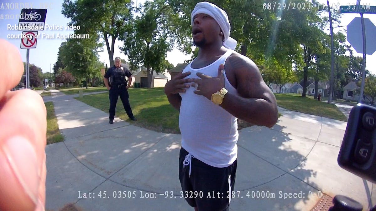 Bodycam video shows Myon Burrell after being stopped by Robbinsdale police