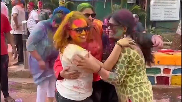 Holi festival celebrated with bursts of colour across India