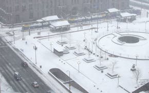 Time-lapse of Sunday and Monday's snowfall