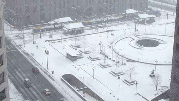 Time-lapse of Sunday and Monday's snowfall