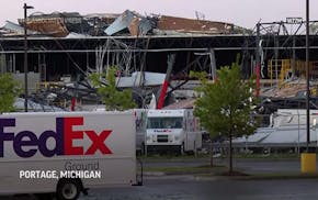 Tornadoes damage homes, FedEx facility in southwest Michigan