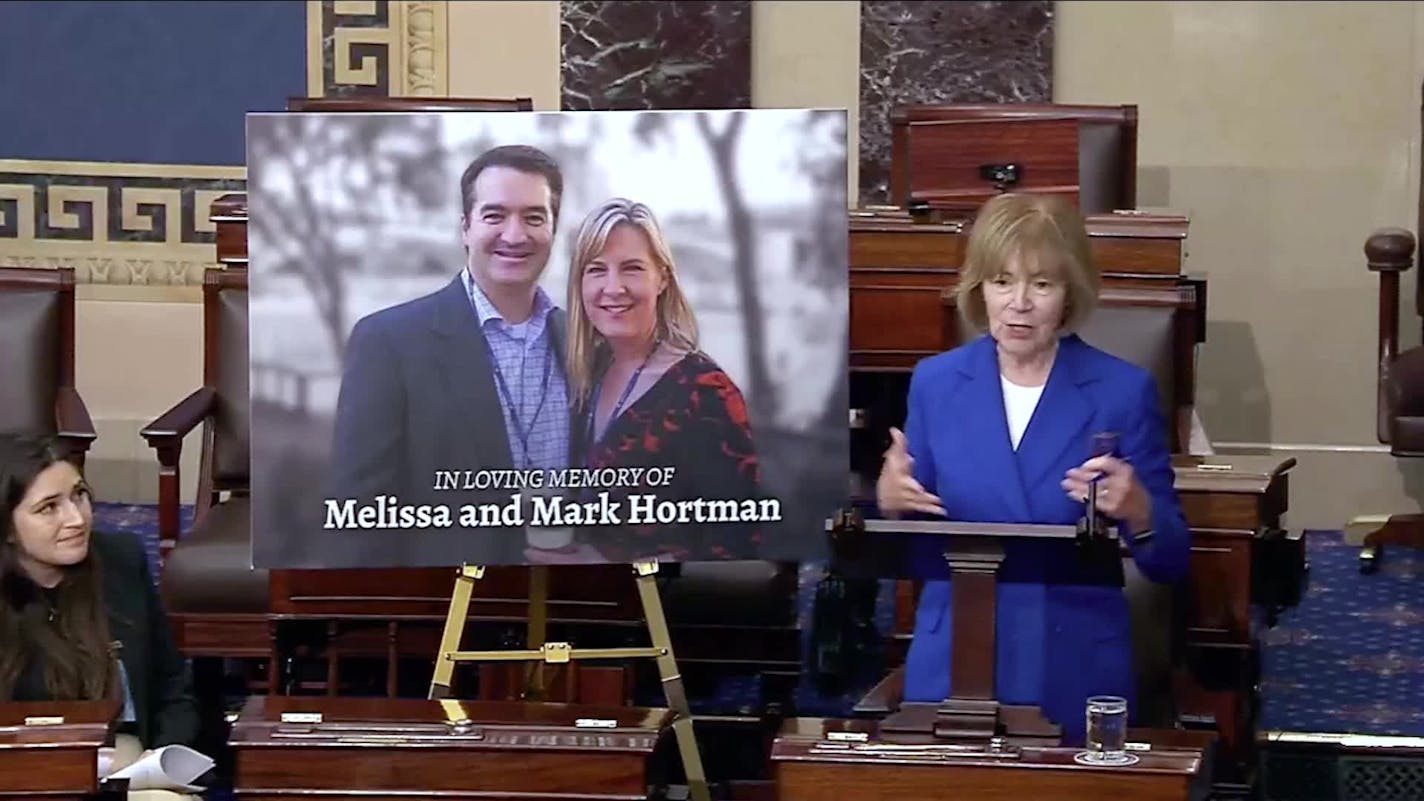 MN Sen. Tina Smith honors the life and legacy of Minnesota House Speaker Emerita Melissa Hortman