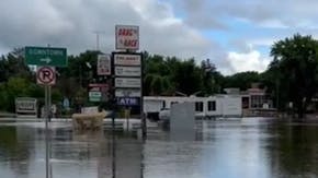 Flooding near Waterville, Minn.