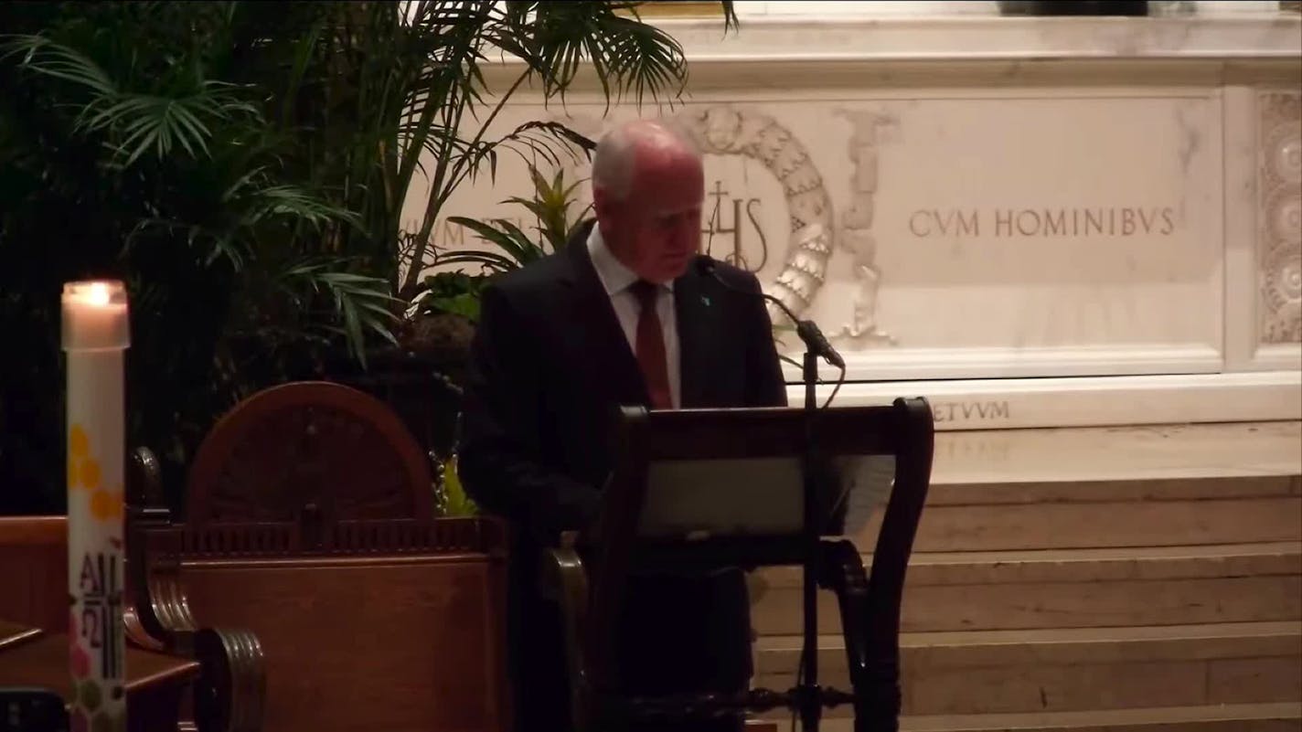In his eulogy, Gov. Tim Walz said Melissa will be remembered as the “most consequential speaker”
