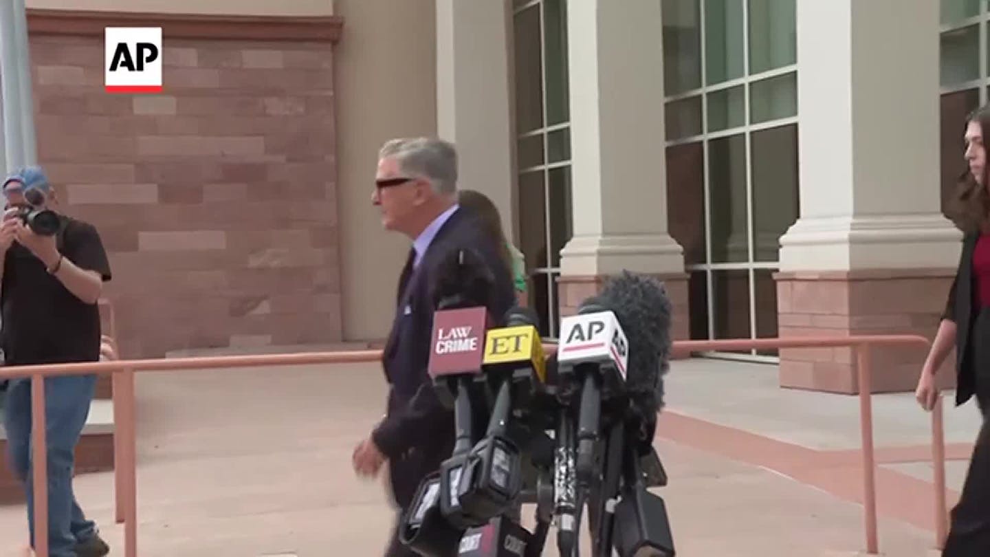 Alec Baldwin leaves court after involuntary manslaughter case dismissed