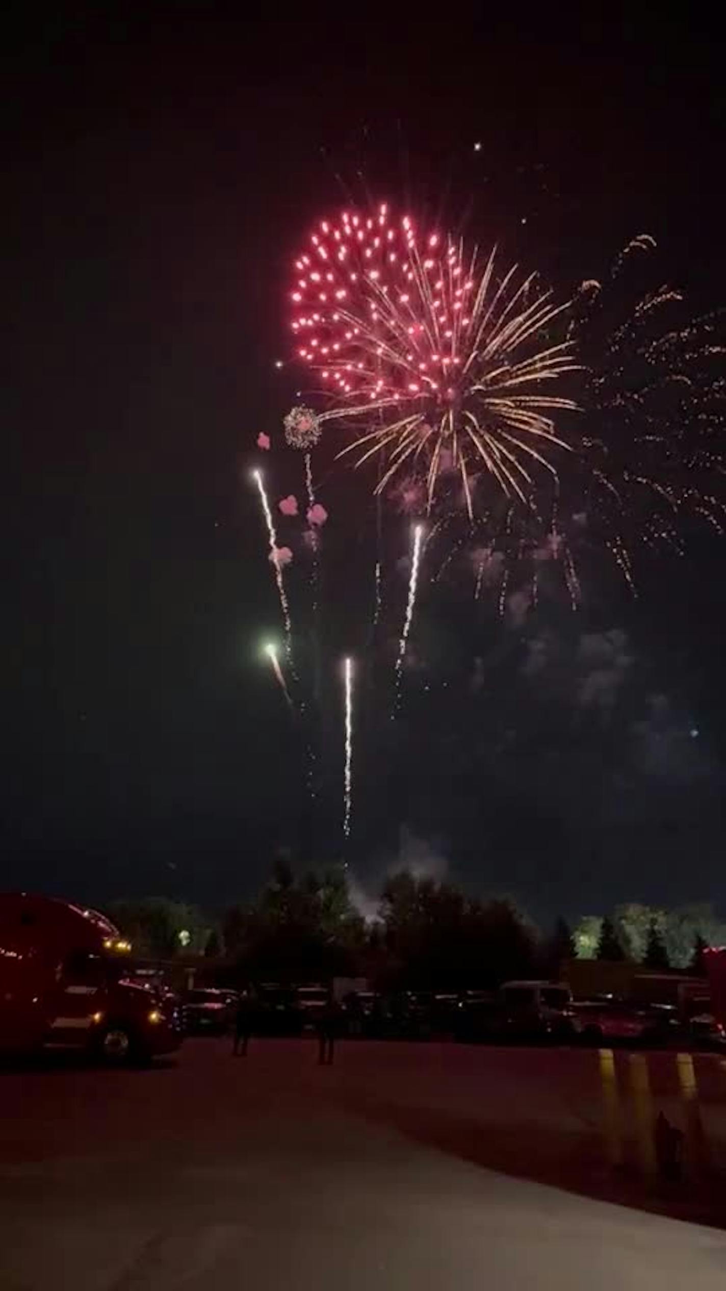 Fireworks after the soldout grandstand show.