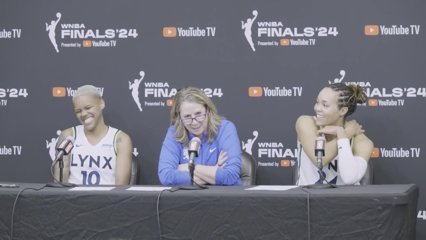 The Lynx sized up their Game 1 win in the WNBA Finals at the postgame news conference in Brooklyn.