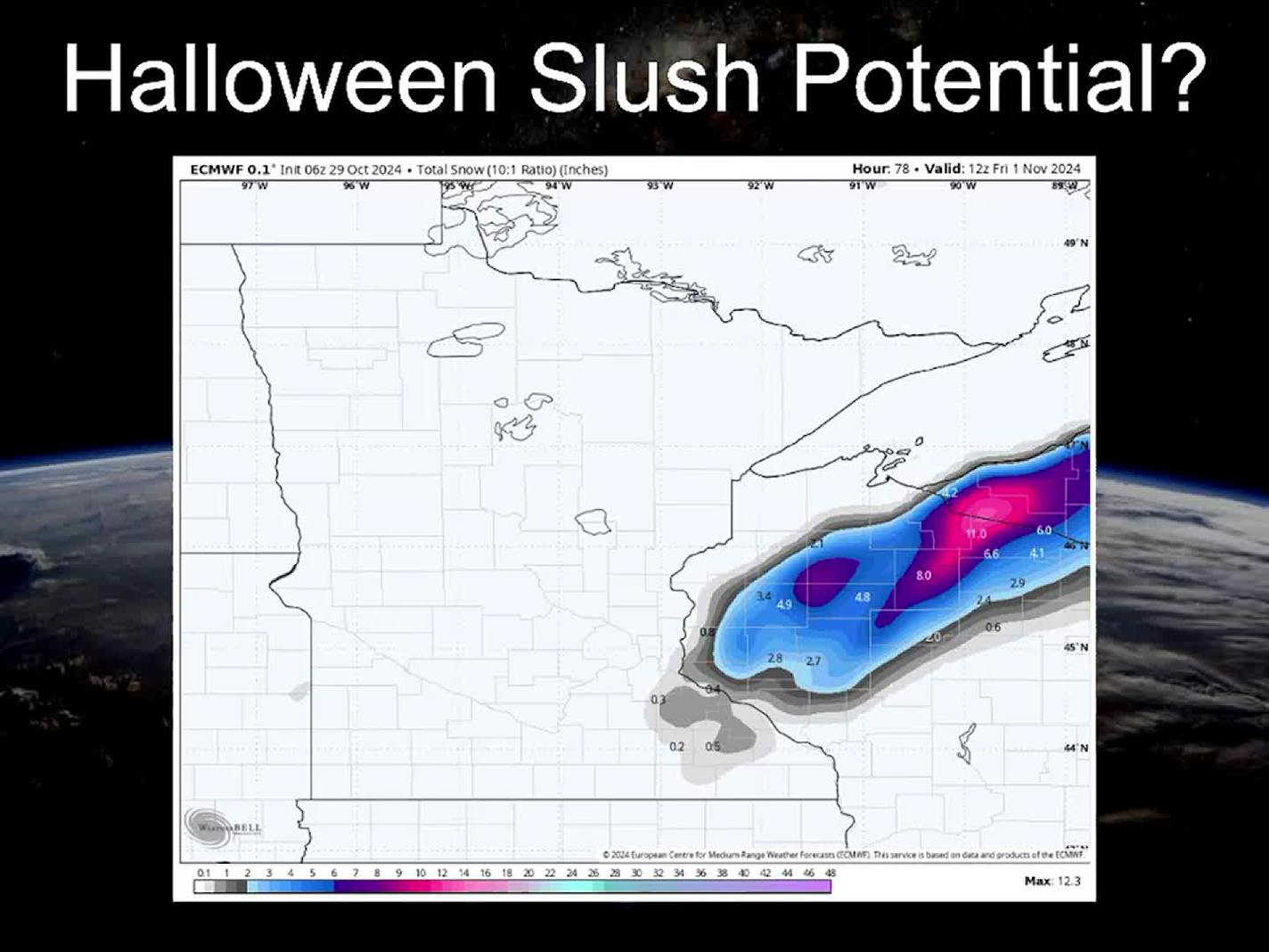 Weather Whiplash: record warmth today gives way to a few flakes on Halloween