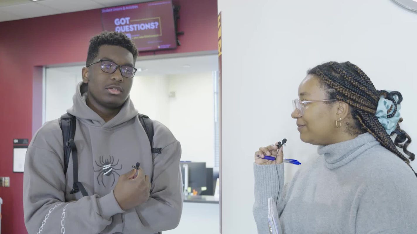 Students at the University of Minnesota react to the 2024 presidential election results