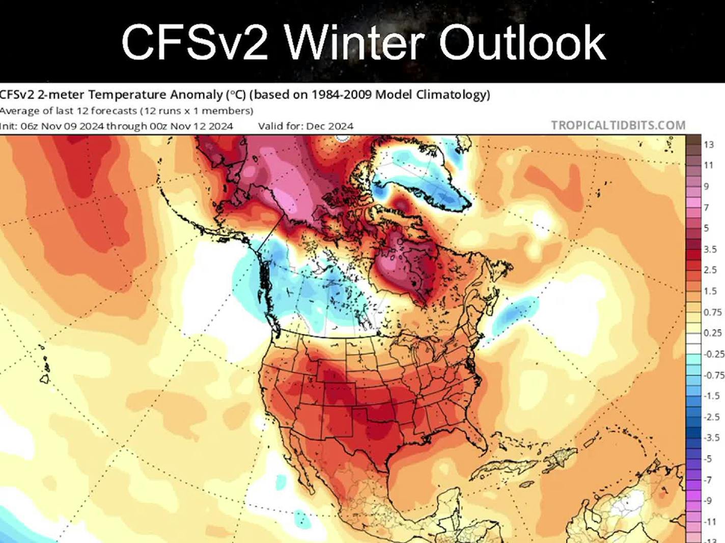 NOAA's winter outlook: slight mild bias for Minnesota into February