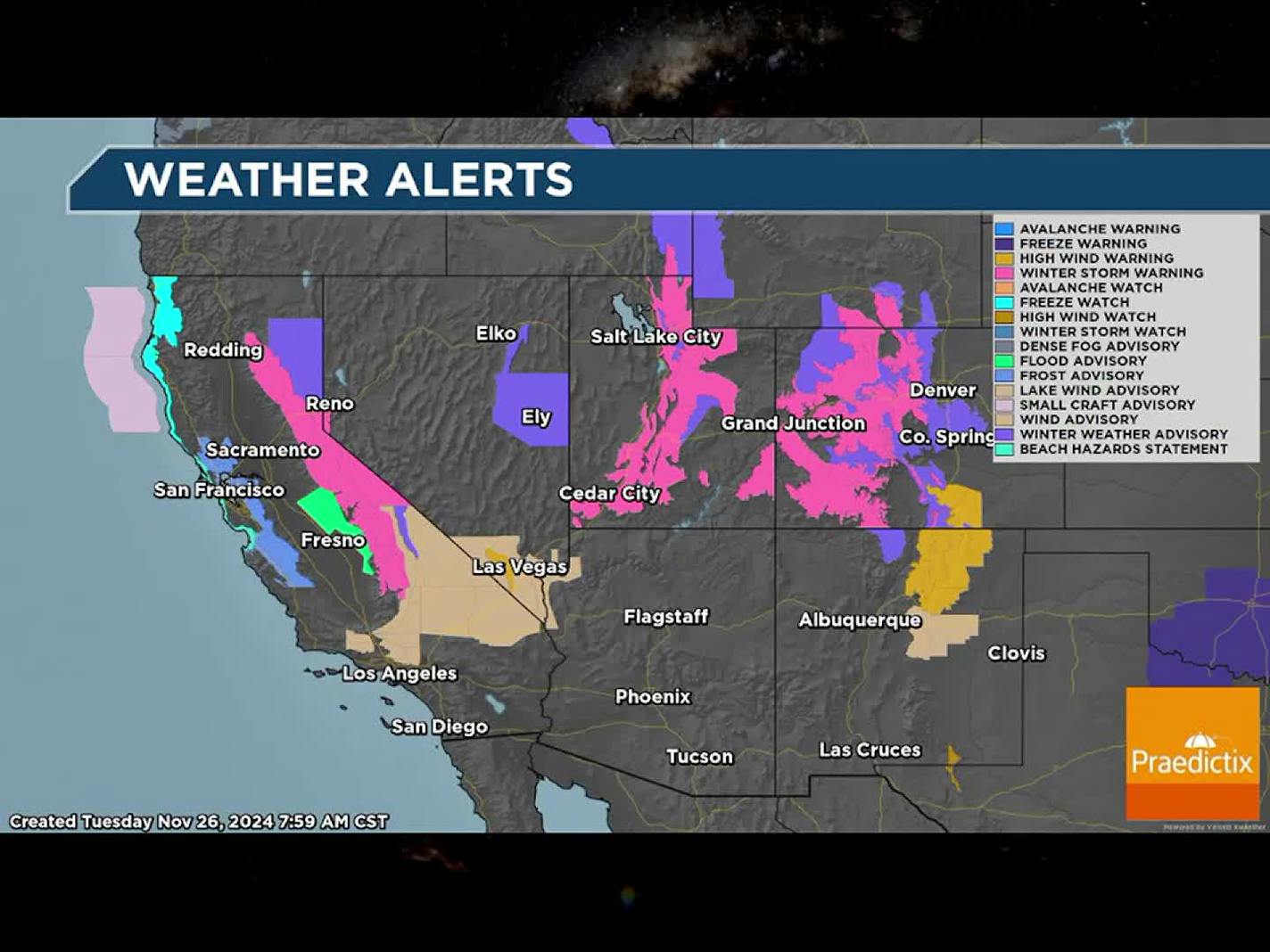 Numbing cold without the snow - good news for Thanksgiving travelers