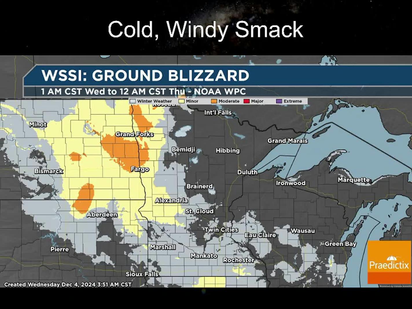 Wild winds gusting over 40 mph today as temperatures tumble - weekend thaw on the way